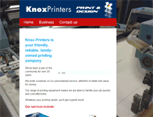 Tablet Screenshot of knoxprinters.com.au